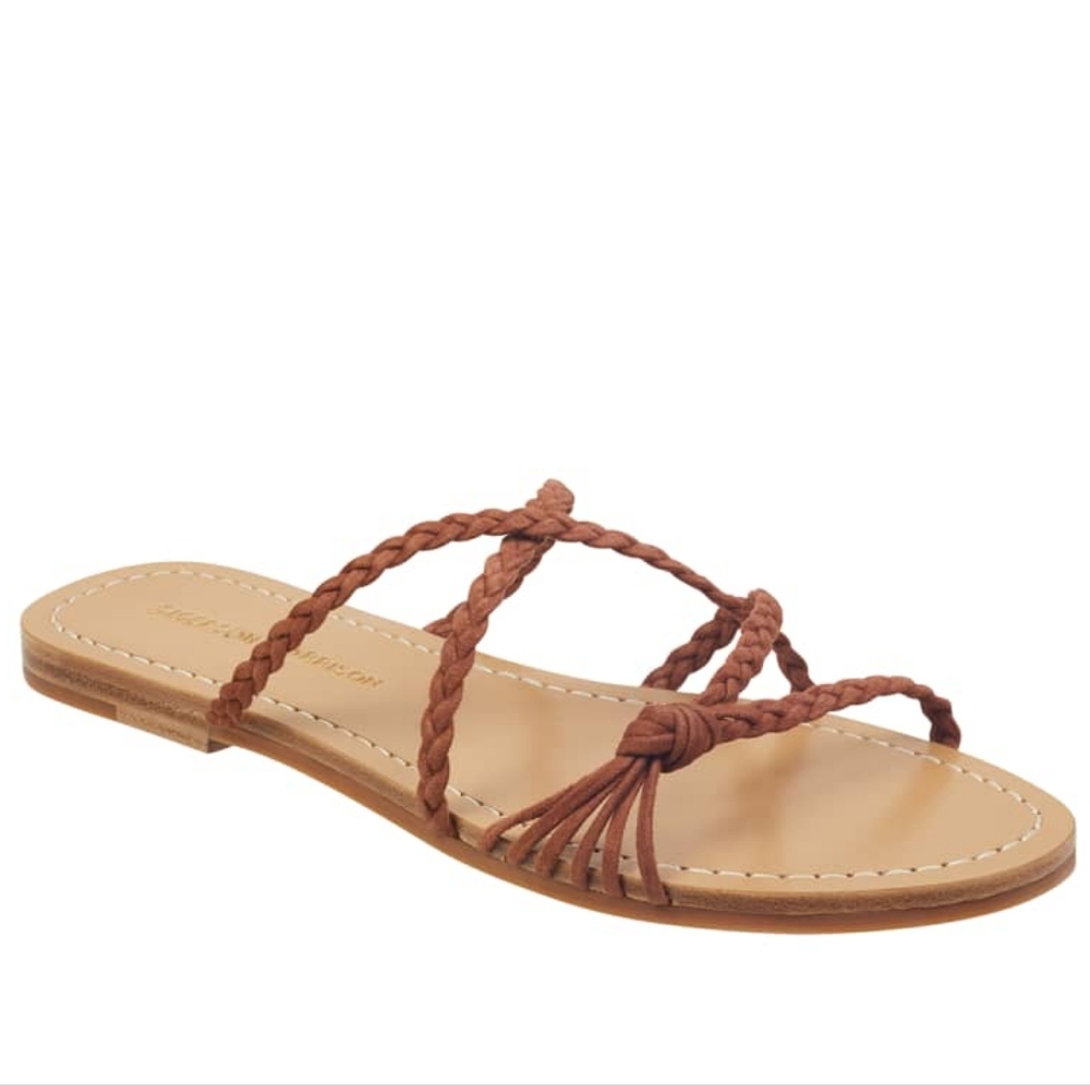 Sigerson Morrison Women's Braided Tan Sandals